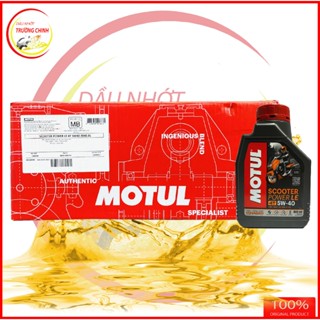 Thùng Nhớt Motul Scooter Power 5W40 tổng hợp 100% dành cho xe ga