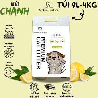 Cát Mèo Vệ Sinh 9L (Bao Bì Mới) , Cát Mèo Vệ Sinh Khử Mùi Diệt Khuẩn 4KG - 9L MrKimSaiGon