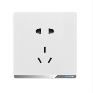 ổ cắm công tắc trắng sữa cao cấp mặt bóng vuông 86x86mm