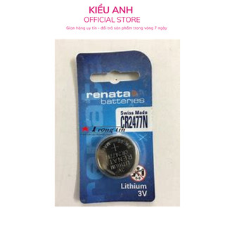 Vỉ 1 viên pin Lithium 3V CR2477 Renata xuất xứ Thuỵ Sĩ - VPP Kiều Anh