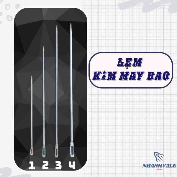 [Bán lẻ 1 cây] Lẹm, Kim may bao nhiều loại