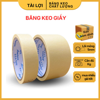 Băng keo giấy băng dính giấy trắng giá rẻ băng keo chặn màu băng keo lụa viết chữ đánh dấu ghi lên xé dán được - Tài Lợi