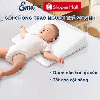 Gối chống trào ngược cho bé chống võng lưng EMA thiết kế dốc chuẩn y khoa, giảm ngay nôn trớ, ọc sữa