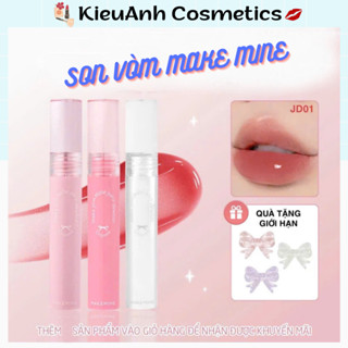 Son VÒM tint bóng MAKE MINE thiết kế dễ thương chất son tint lì MẪU MỚI tặng kèm charm nơ siêu xinh