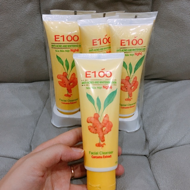 Sữa rửa mặt nghệ E100 100g