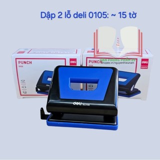 Dập 2 lỗ DeLi 0105 (~15 tờ).