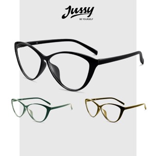 Kính Mát Thời Trang Mắt Mèo Sang Chảnh JMK05 Jussy Official Kính Nữ Giả Cận Tròng Trong Suốt Nhiều Màu Đẹp Style Hàn
