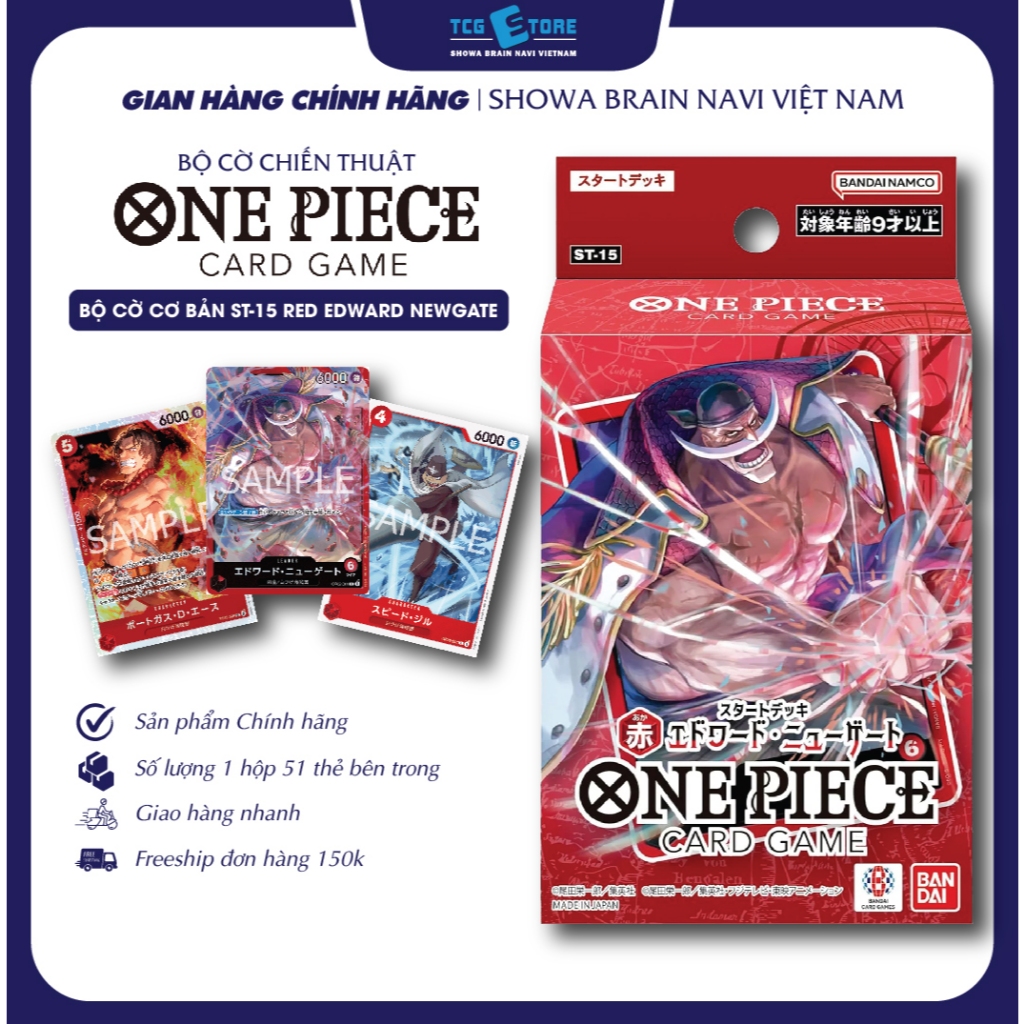 One Piece Card Game Start deck  ST-15 Red Edward Newgate Tiếng Nhật
