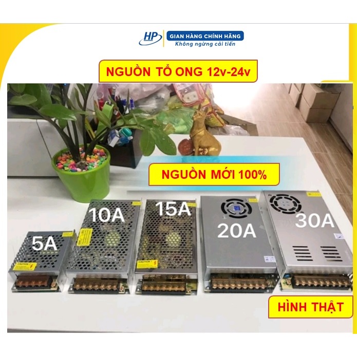 (Hàng Mới) Nguồn Tổ Ong 12v,24v, nguồn camera 12V 24V-5A,10A,15A,20A,30,40A. (Ảnh thật)