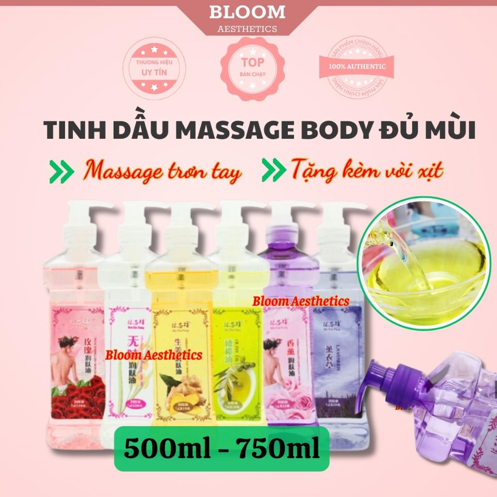 Tinh dầu massage body trơn tay | Dầu massage cho spa