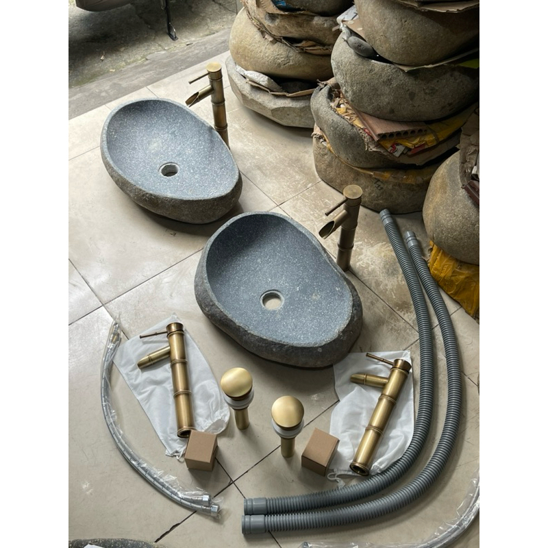 Lavabo đá cuội ( chỉ lavabo đá)