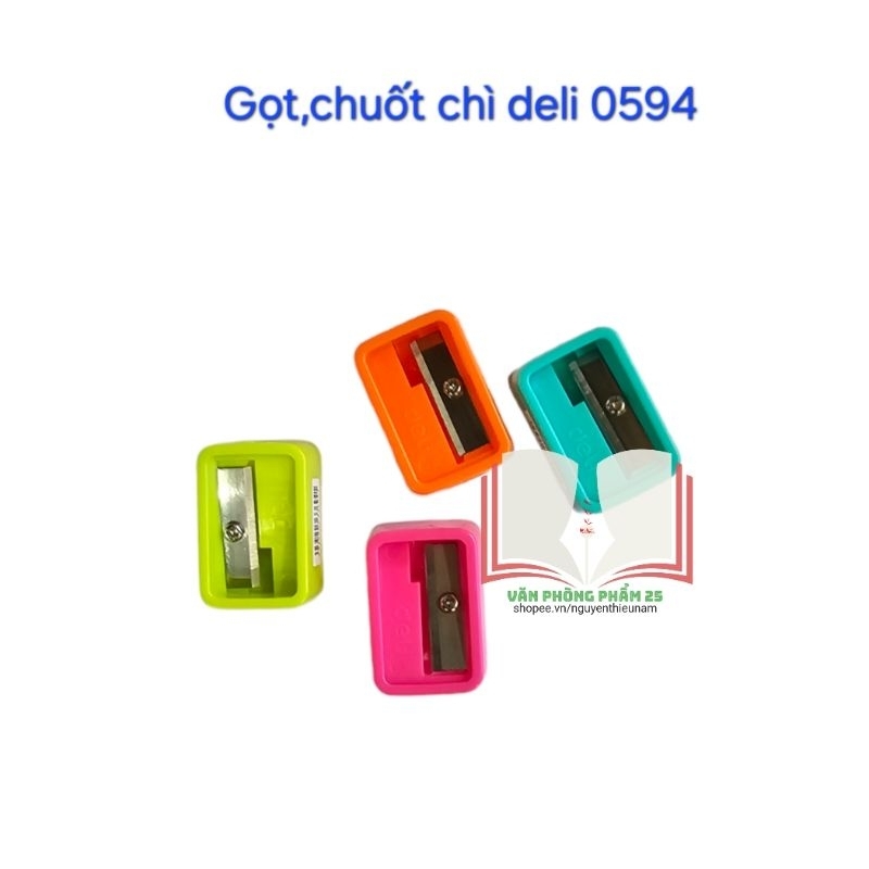 Gọt chì-chuốt chì mini deli neon 0594