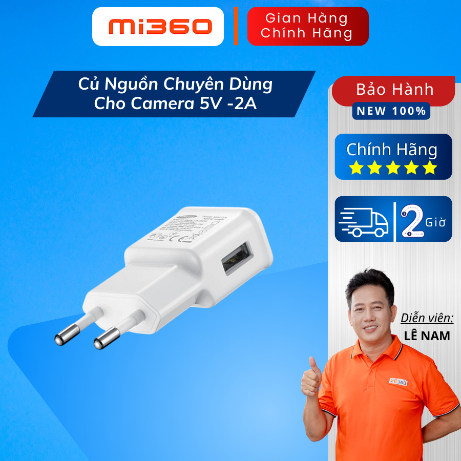 [Mã SPHACL11 giảm 6% đơn 1TR2] Củ Nguồn Chuyên Dùng Cho Camera 5V -2A