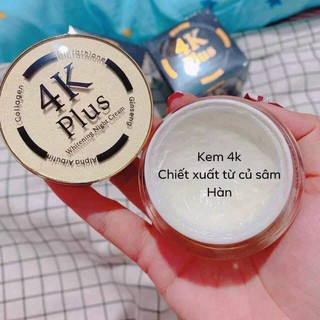 KEM DƯỠNG TRẮNG DA MẶT BAN ĐÊM 4K PLUS WHITENING NIGHT CREAM