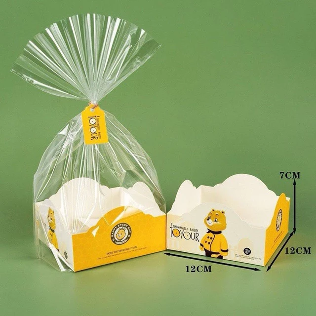 SET 50 - 100c TÚI + ĐẾ GIẤY ĐỰNG BÁNH KẸO, QUÀ TẶNG