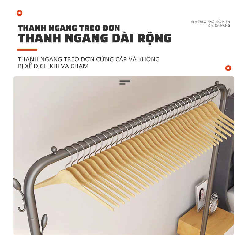 Giá Treo Quần Áo Bằng Sắt BELLEVIE Kệ Treo Quần Áo Bằng Sắt Sơn Tĩnh Điện Chắc Chắn Dễ Lắp Ráp | BigBuy360 - bigbuy360.vn