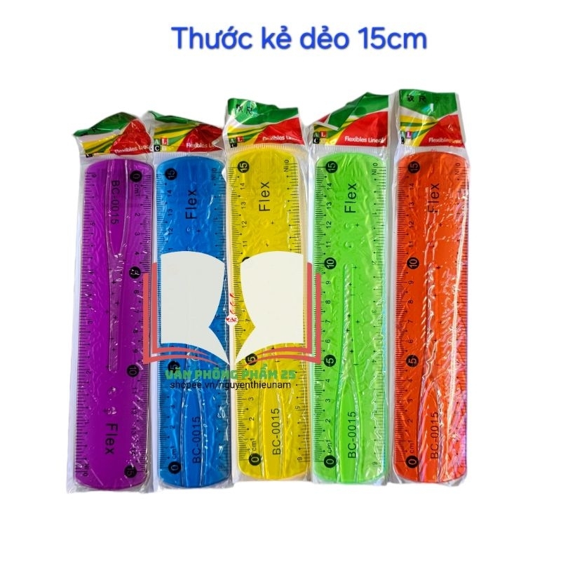 Thước kẻ dẻo 15cm Flex.