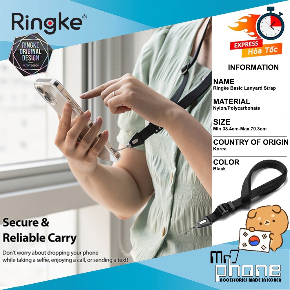 Dây đeo Lanyard Strap Ringke Hàn Quốc - dây đeo cổ