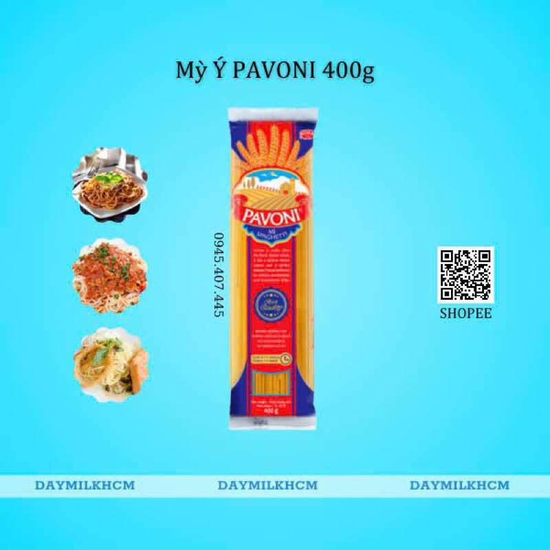 Mỳ ý Spaghetti Pavoni 400gr