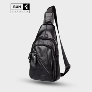 Túi đeo chéo nam nữ dạng bao tử da Pu chống nước phong cách trẻ trung, năng động