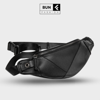 Túi đeo chéo thời trang nam phong cách Hàn Quốc màu đen da Pu chống nước đựng đồ cực tiện lợi