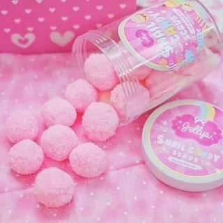 01 Hủ Viên Ủ Trắng Da Jellys Snail Candy Scrub Thái Lan 300gram