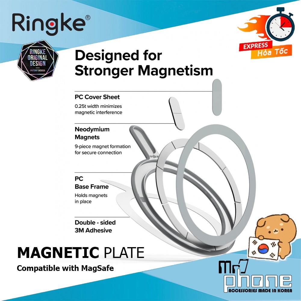 Tấm dán từ tính nam châm Ringke Magnetic Plate
