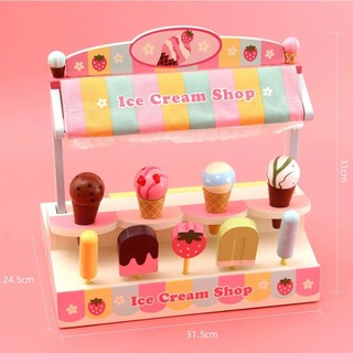 Đồ chơi quầy kem Mother Gaden bằng gỗ  cho bé -𝐁𝐈𝐊𝐎 𝐒𝐇𝐎𝐏