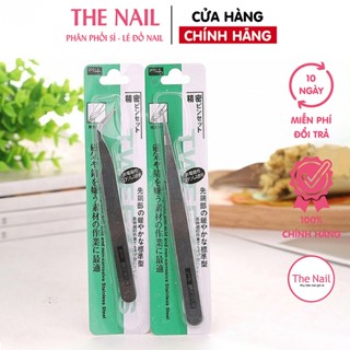 Nhíp đầu cong dùng gắn mi, đá, sticker kim loại tiện lợi - phụ kiện nail