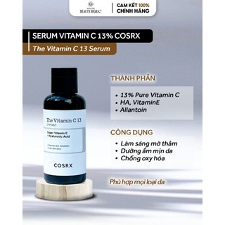   SALE DATE NGẮN 2025  Serum dưỡng sáng vitaminC 13% COSRX THE VITAMIN C 13 SERUM 
