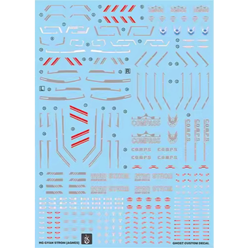 Đề can - Decal nước cho mô hình lắp ráp HG Gyan Strom (Agnes ver.)