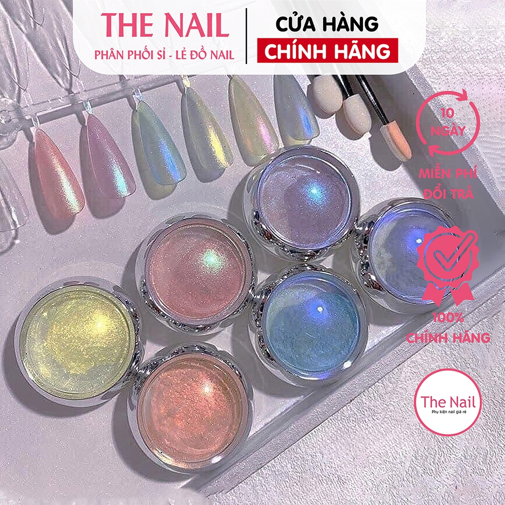 Set bột trang trí móng 6 màu