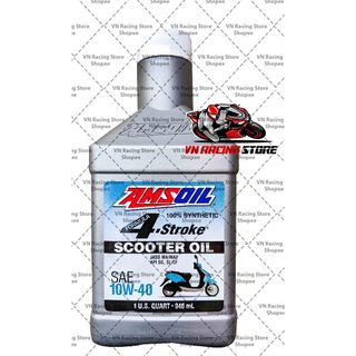 Dầu nhớt tổng hợp toàn phần tay ga Amsoil Synthetic Scooter 10w40 946ml ( Hàng USA ) , [ Vn_Racing_Store ]