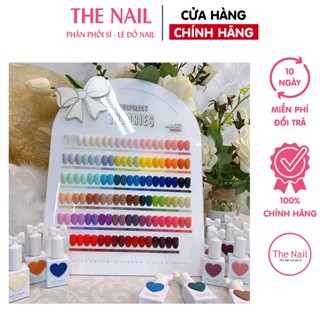 Set sơn gel Macaron chính hãng 58 màu - Sơn móng tay làm nail Hàn Quốc, chất gel đậm đặc (tặng bảng màu + 1cặp base top)