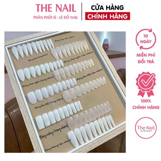 Móng úp tay giả HSM đủ phom vuông thang nhọn bầu HSM chính hãng nhám đục trong chuẩn 500 móng