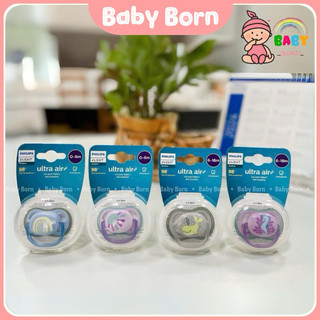 Ti giả Avent, ti ngậm Avent Ultra Air chỉnh nha thông khí chính hãng cho bé 0-6m, 6-12m