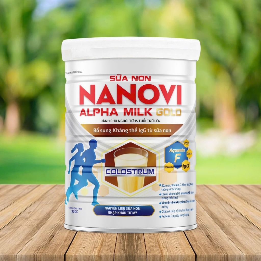(Giá KM, số lượng có hạn, Hộp 900g, HSD 2026) Sữa Non Nanovi Alpha Milk Gold