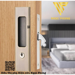 [ Nhiều màu ] Khoá âm cửa gỗ lùa cao cấp tay vuông