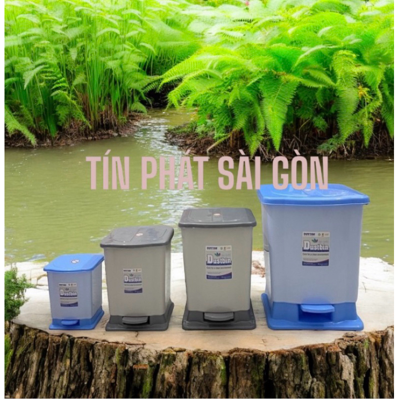 thùng rác đạp duy tân