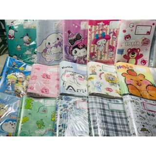 10 Giấy Bao Tập Có Kiếng Gấu Dâu, Giấy Bao Tập Capybara, Bọc Vở Giấy Kuromi, Giấy Bao Tập Labubu, Bao Vở Học Cinnamoroll