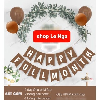 Set Trang Trí Đầy Tháng Cho Bé ( tặng bơm + băng dính)