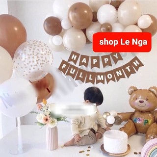 Set Trang Trí Đầy Tháng Cho Bé ( tặng bơm + băng dính)