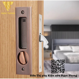 [ Nhiều màu ] Khoá âm cửa gỗ lùa cao cấp tay vuông