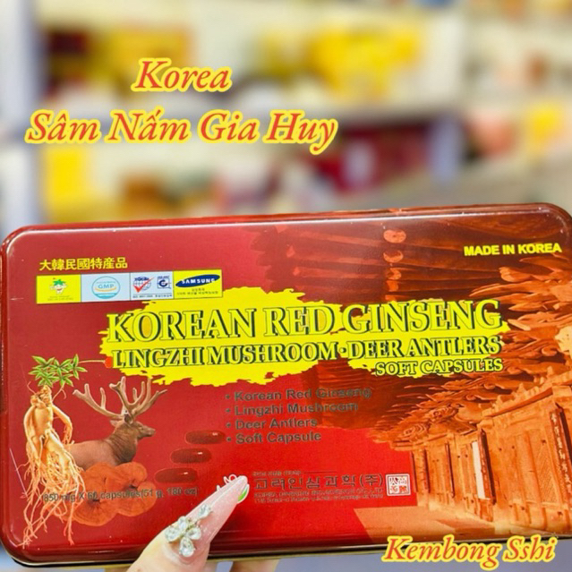[HÀNG MỚI] Đạm Tổng Hợp Hồng Sâm Nhung Linh Chi Cao Cấp Hàn Quốc