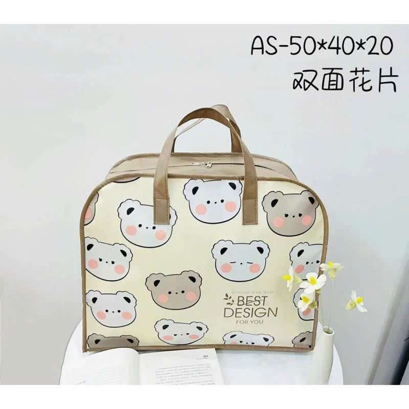 Túi Đựng Chăn Ga ,Chiếu Điều Hòa ,Chăn Ga Gối Cho Bé Đi Học Có Khóa Kéo Tiện Dụng Đa Năng