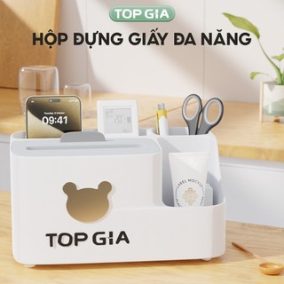 Hộp đựng giấy ăn Top Gia làm bằng nhựa cao cấp đa năng, tiện lợi cho mọi gia đình