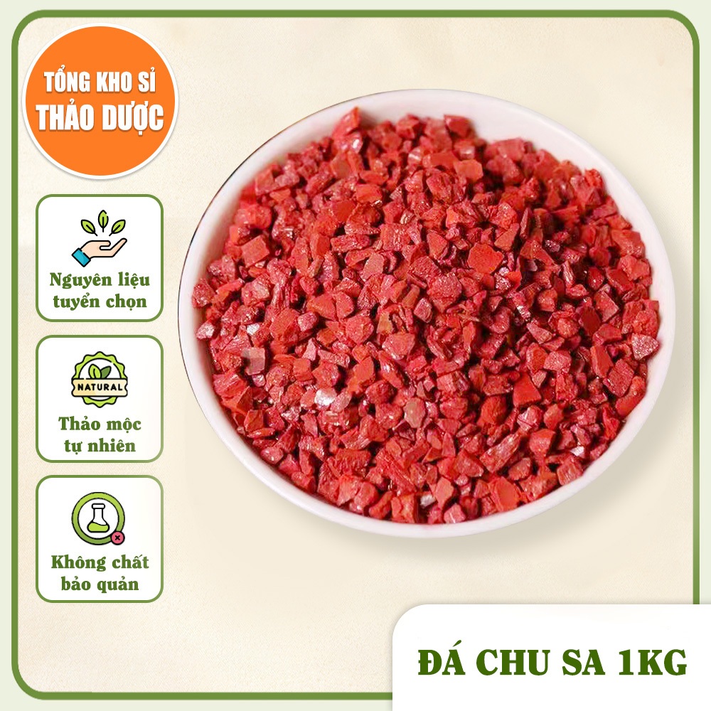 Đá chu sa 1kg (Đan sa, xích đan)