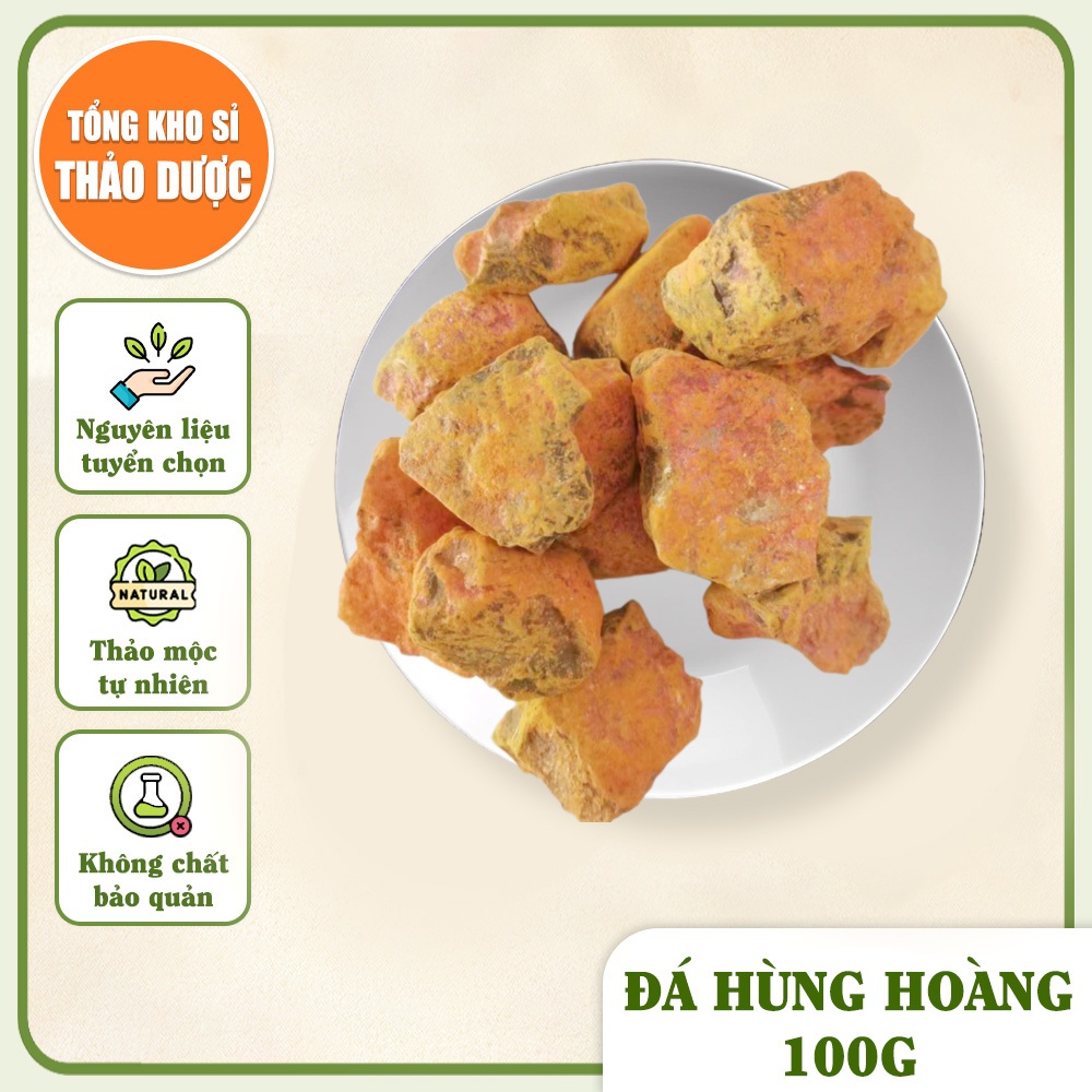 Đá hùng hoàng 100g (Hồng hoàng, hùng tín)