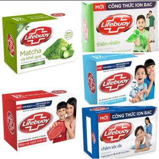 Combo 10 cục Xà bông cục Lifebuoy 90g bảo vệ vượt trội 10 matcha trà xanh chăm sóc da bạc hà mát lạnh thiên nhiên 