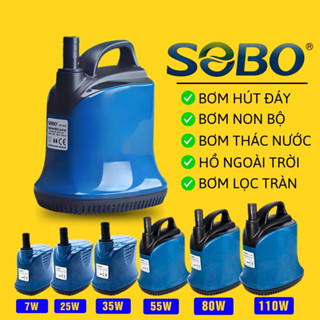 Máy Bơm Chìm Bể Cá Hút Cặn Đáy SOBO WP 100D WP 200D WP 300D WP 500D WP 700D Không Chổi Than Hoạt Động Không Chổi Than